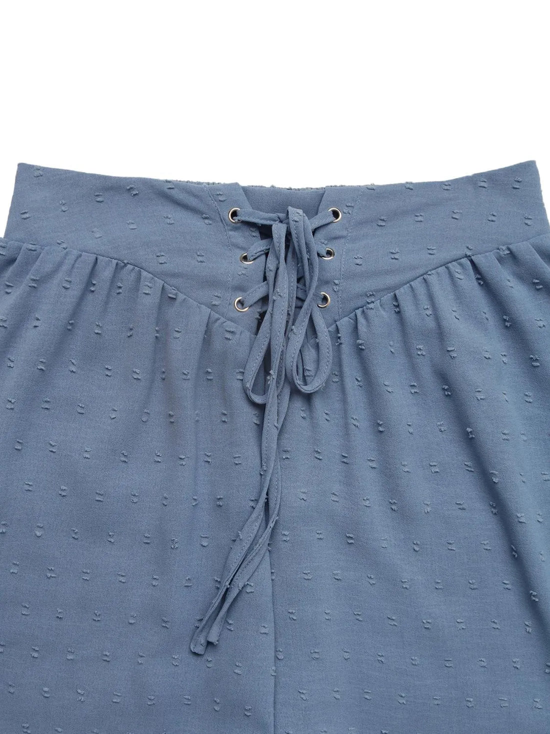 Swiss Dot Lace Up Shorts - cas7m