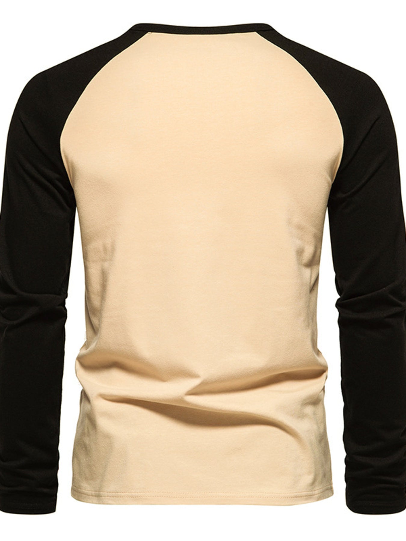 Men's Casual Henley Long Sleeve T-Shirt - cas7m