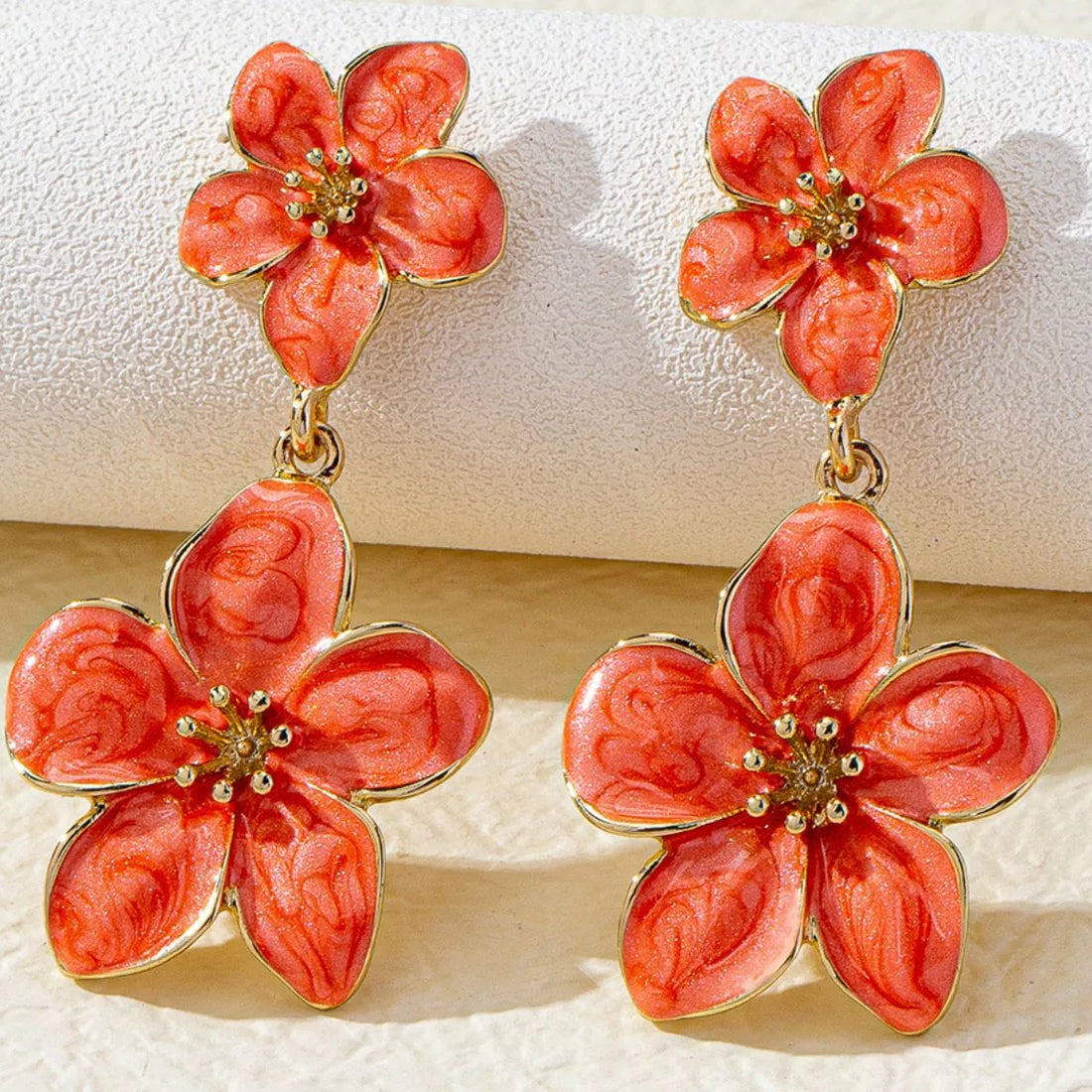 Flower Dangle Earrings - cas7m