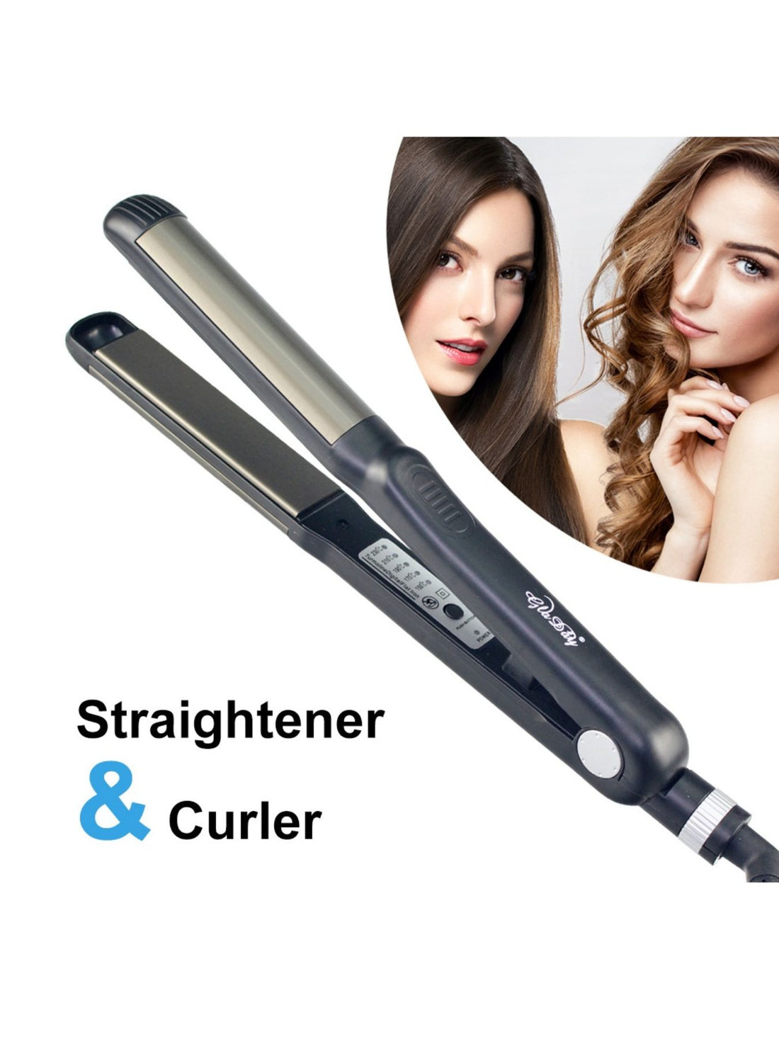 VersaStyle Pro: 2-in-1 Cordless Hair Straightener & Curler - cas7m