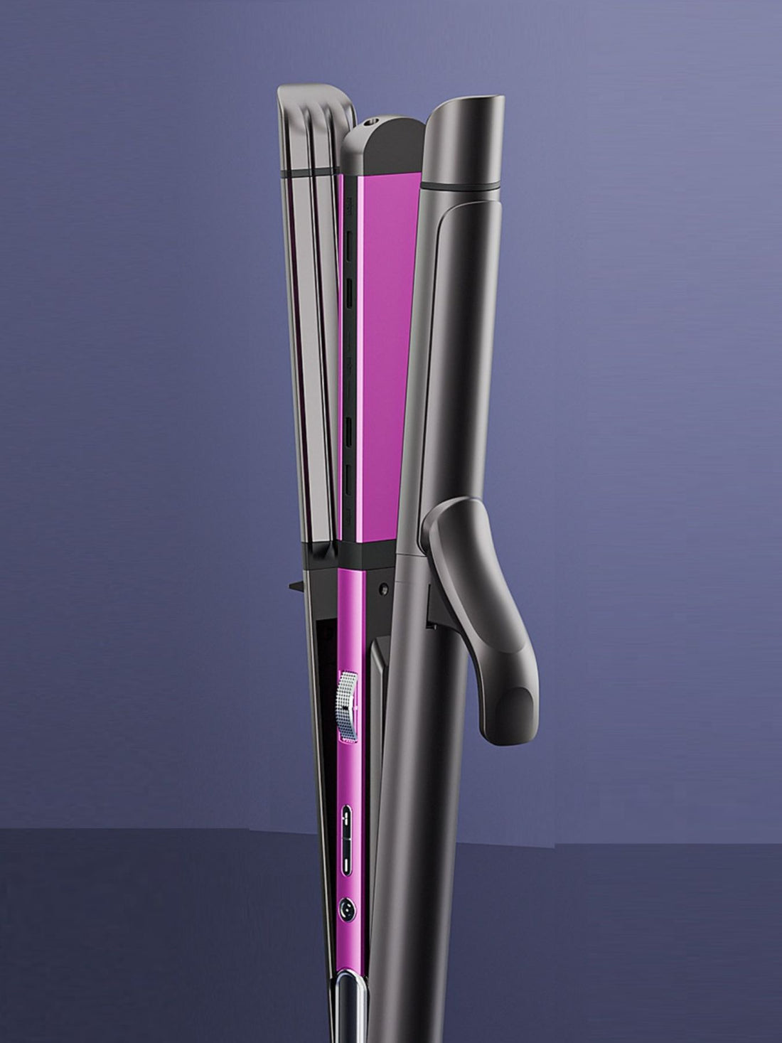 Adjustable Temperature Hair Straightener & Curler - cas7m