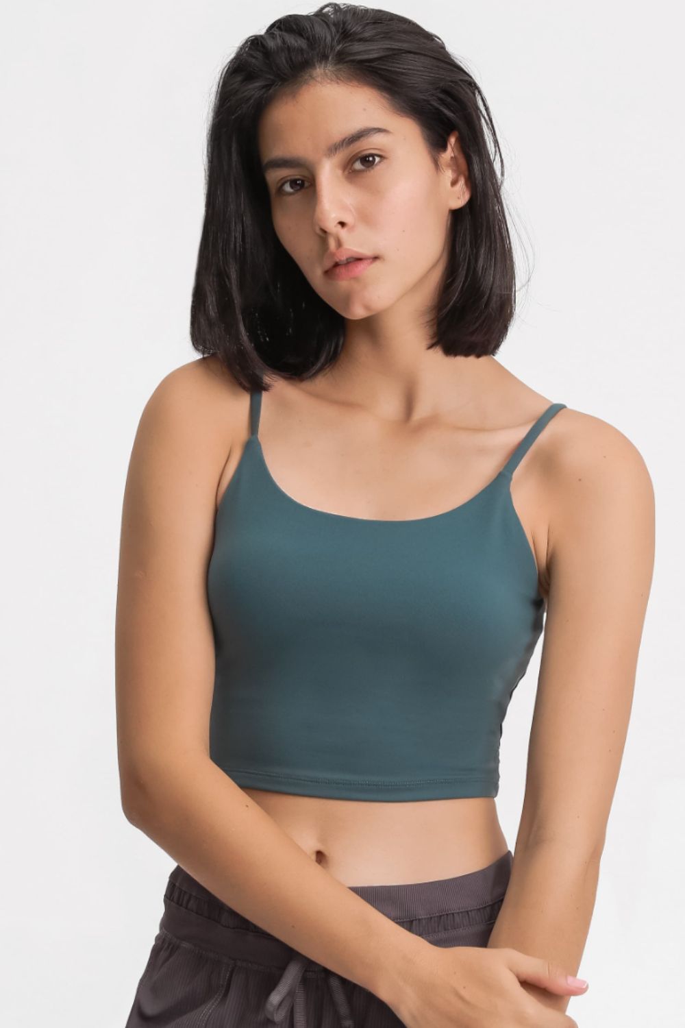 Millennia Feel Like Skin Scoop Neck Sports Cami - cas7m