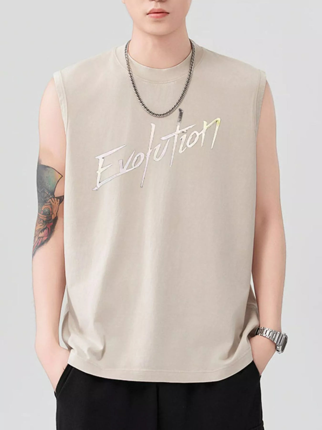 Men's Round Neck Tank - cas7m