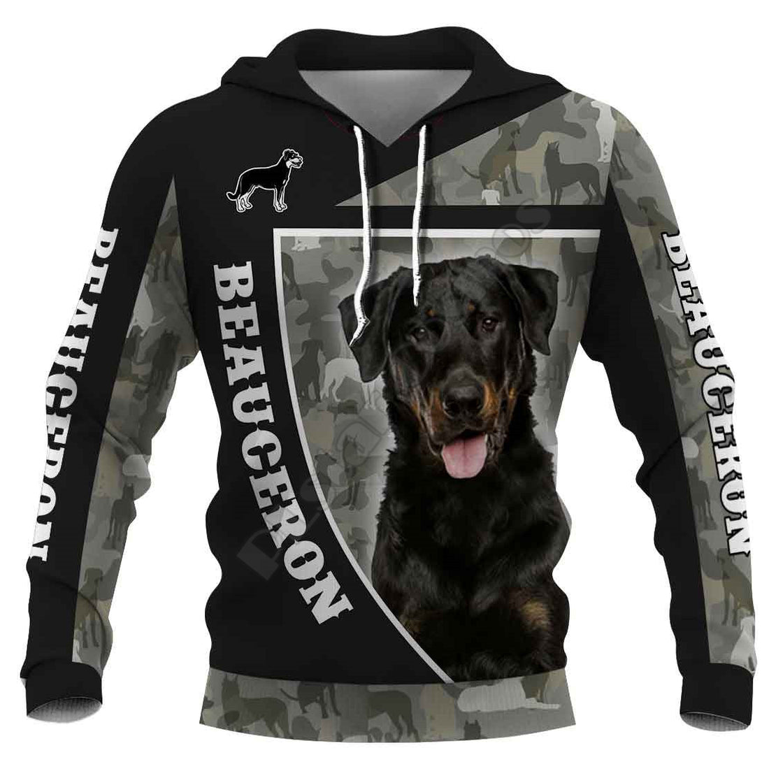 Camouflage Dog 3D Digital Printed Sweatshirt Hoodie - cas7m