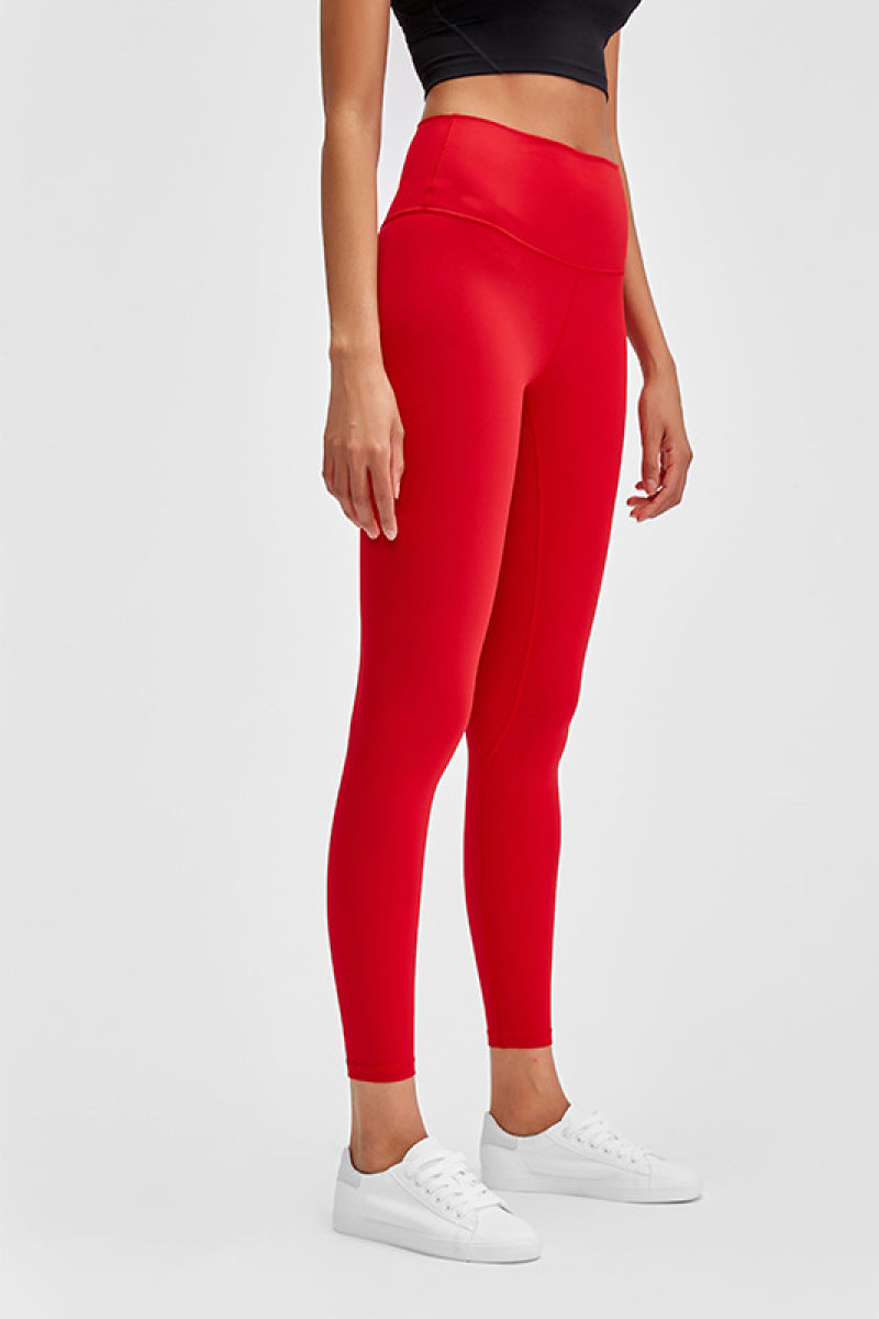 Millennia Wide Seamless Band Waist Sports Leggings - cas7m
