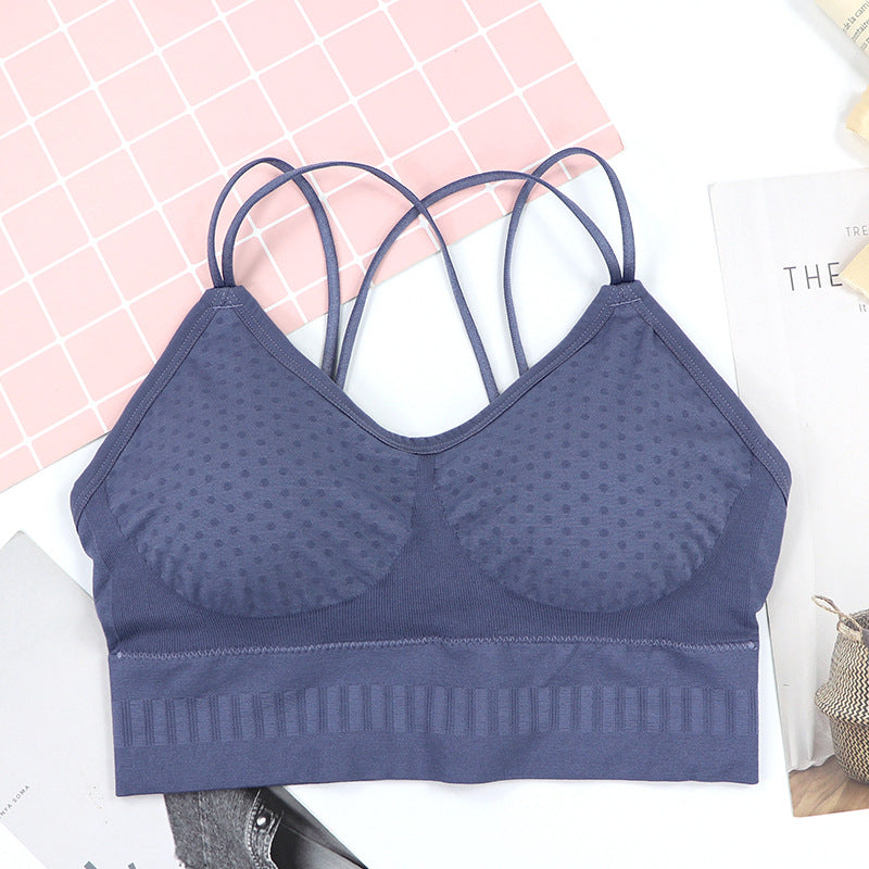 Breathable Seamless Wave Point Sexy Tube Top - cas7m