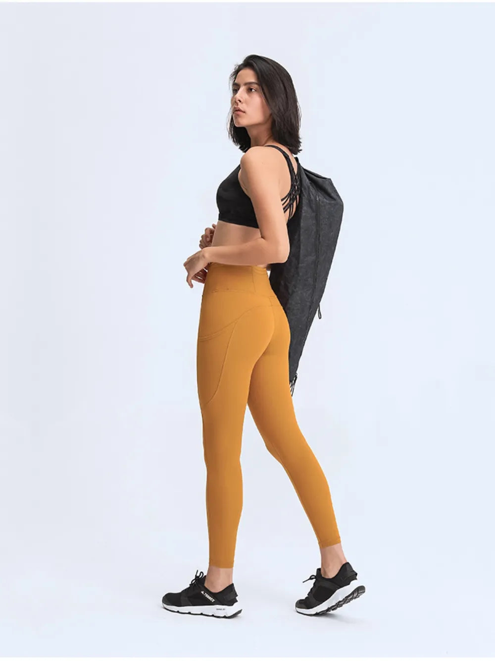 Millennia Wide Waistband Leggings with Pockets - cas7m