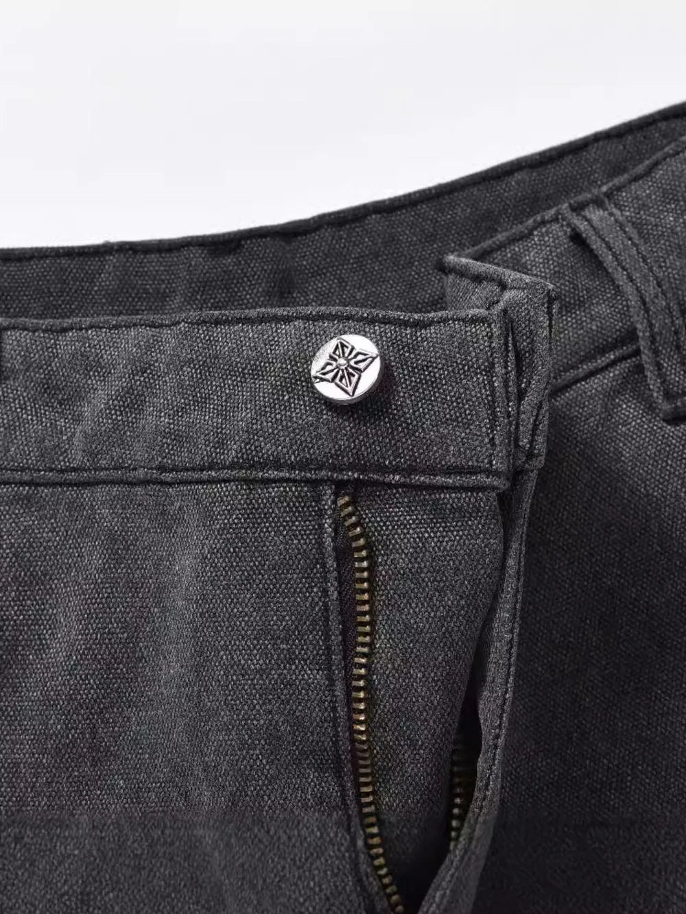 Men's Pocketed Star Jeans - cas7m