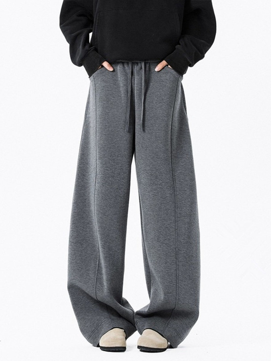 Men's Plus Size Wide Leg Sweatpants - cas7m