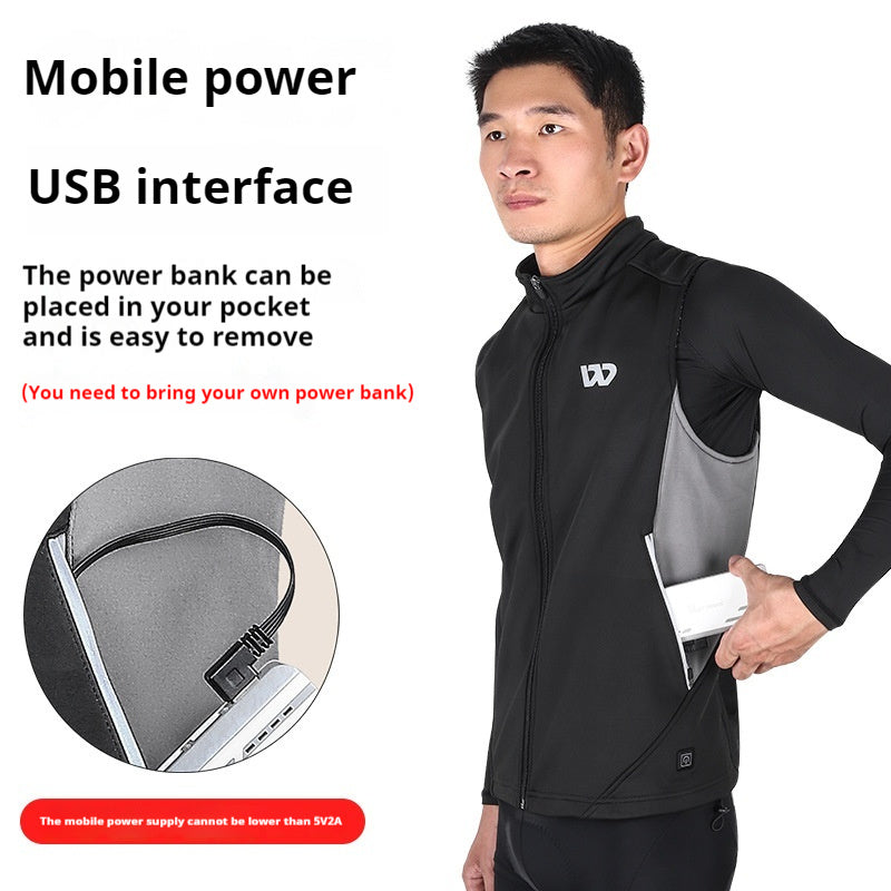 Winter Electric Heating Vest Cold-proof Warm Vest Vest - cas7m
