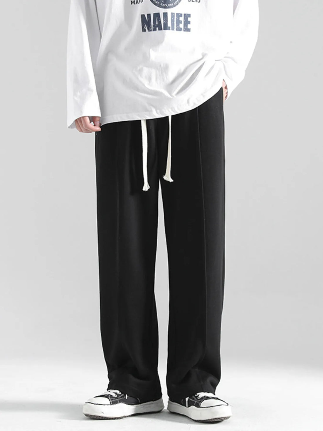 Men's Plus Size Casual Loose Fit Drawstring Sweatpants - cas7m