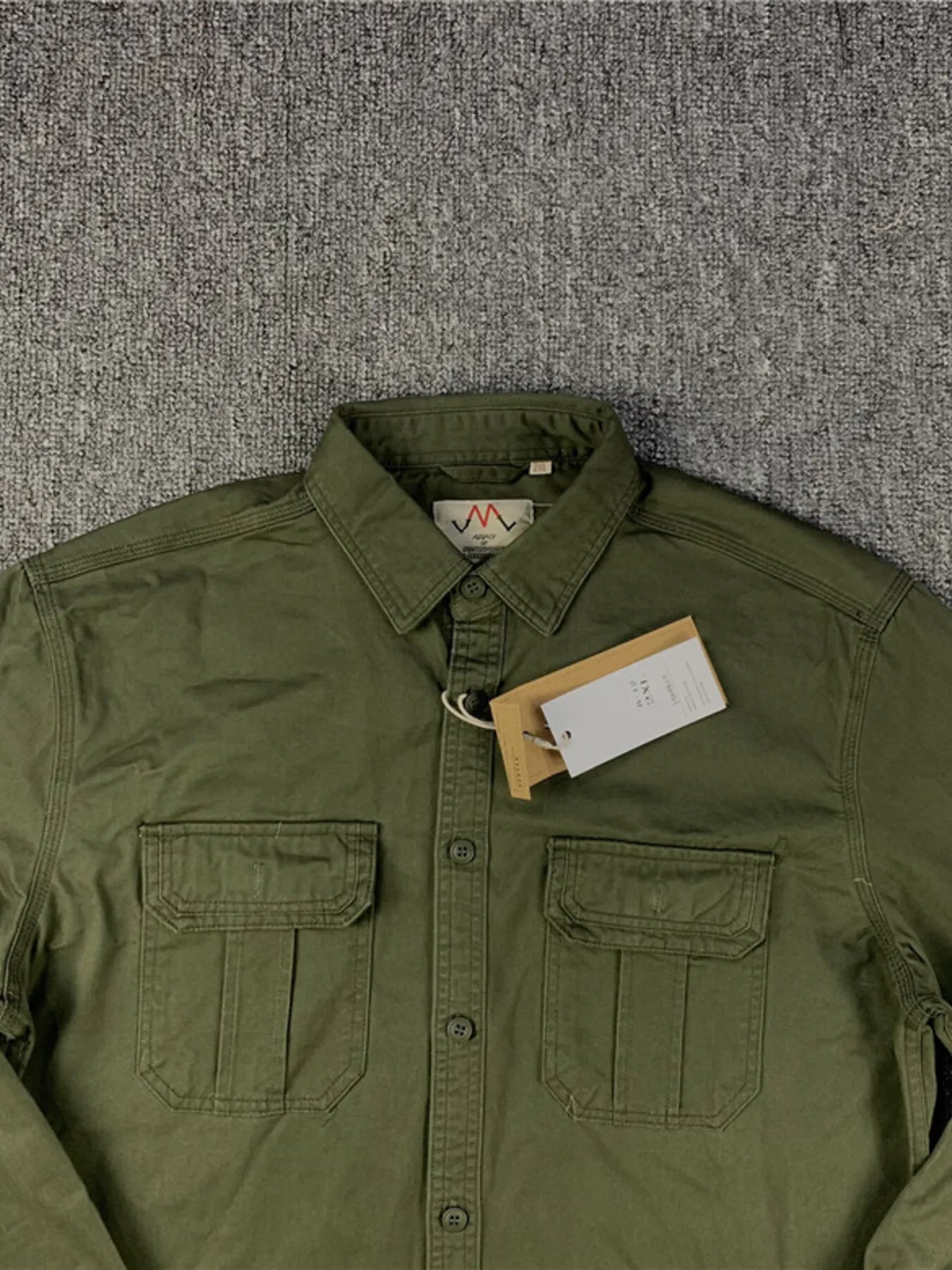Men's Plus Size Button Up Long Sleeve Shirt - cas7m