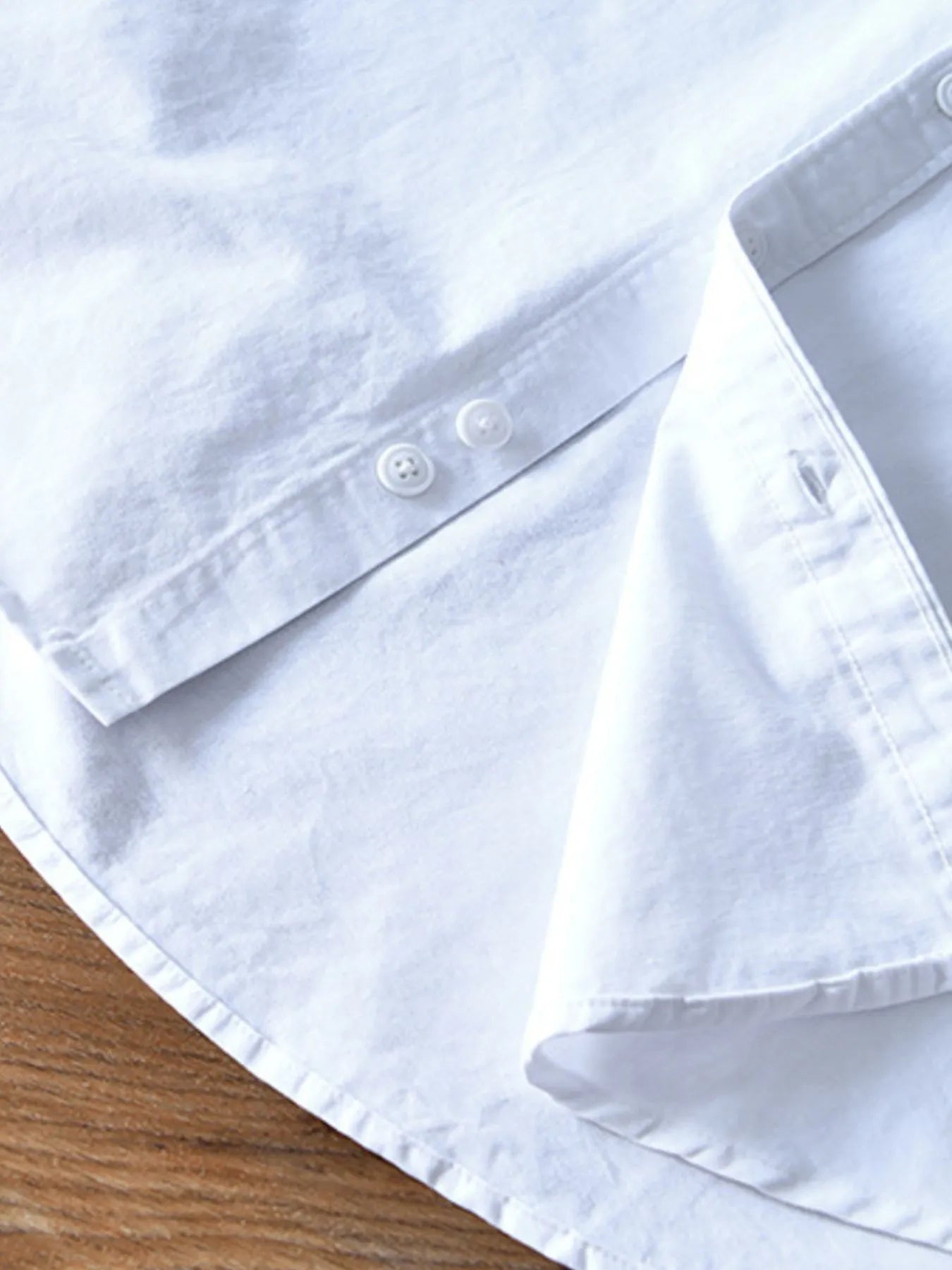 Men's Plus Size Button Up Long Sleeve Shirt - cas7m