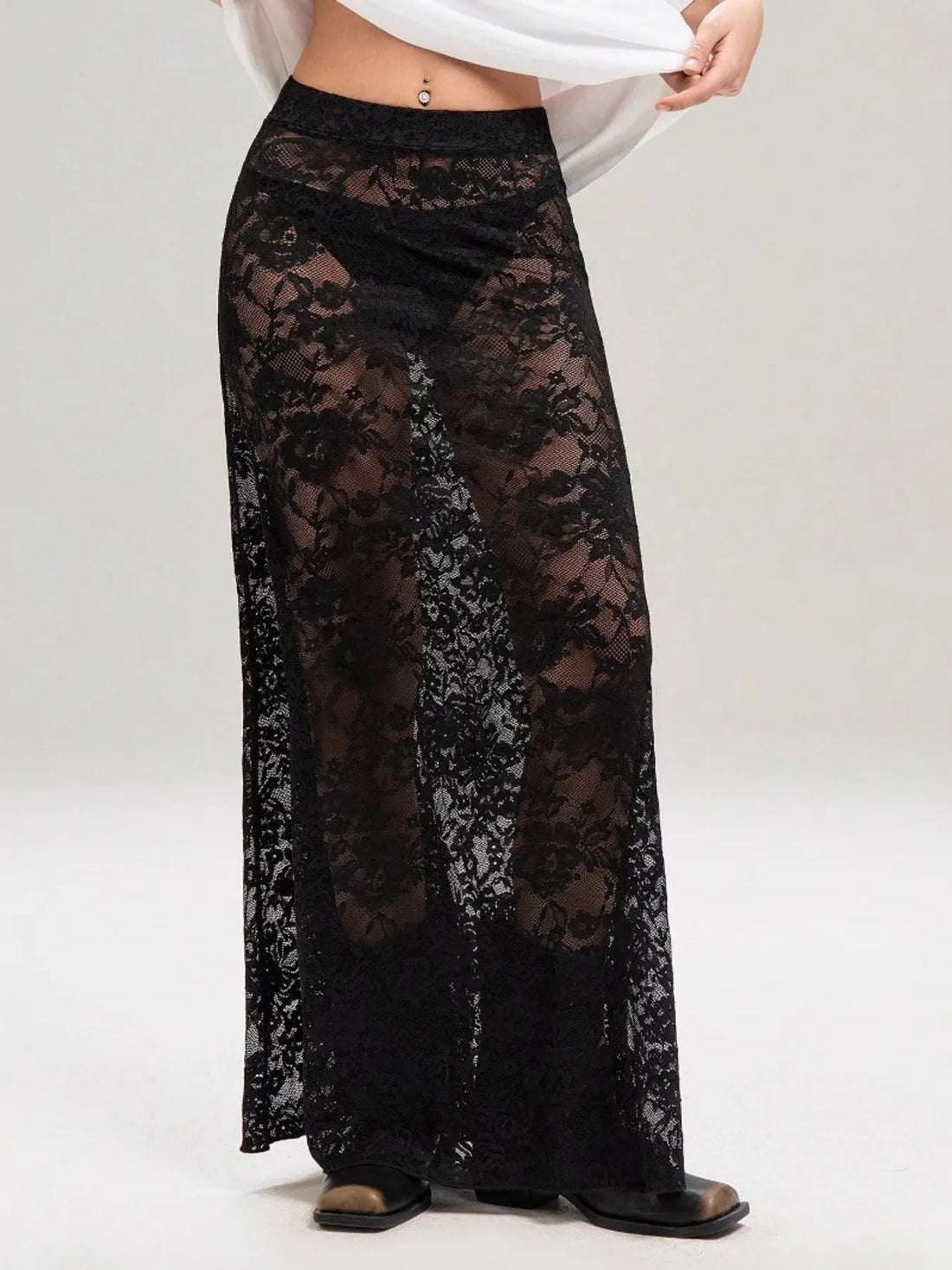 Lace Maxi Skirt - cas7m