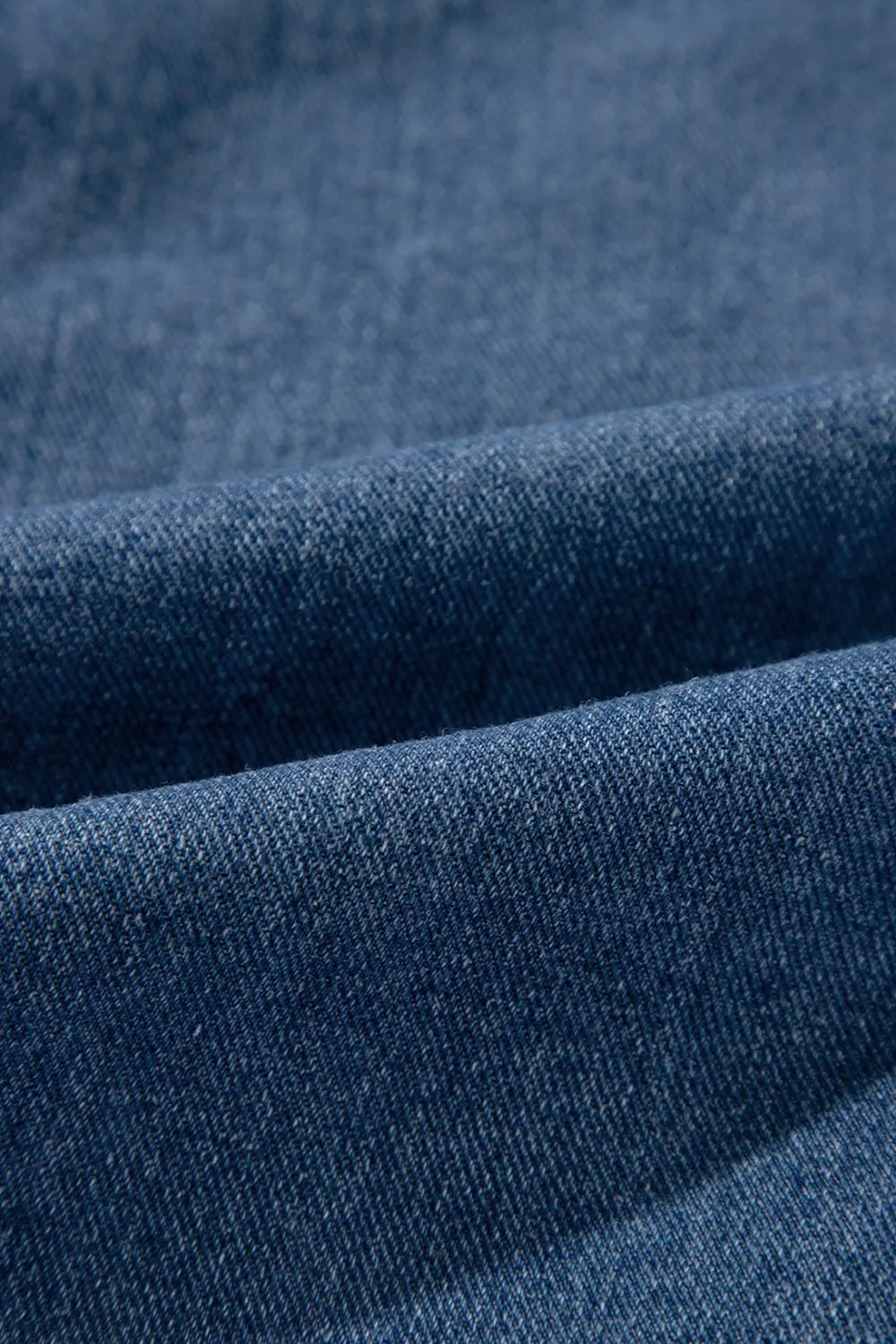 Pocketed Long Sleeve Denim Jacket - cas7m