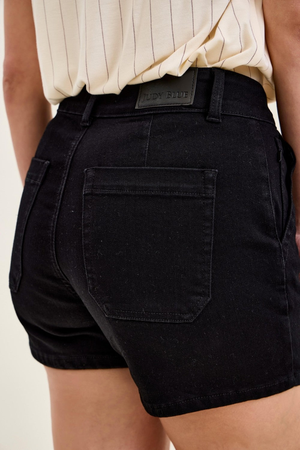 Judy Blue High-Waisted Trouser Shorts - cas7m