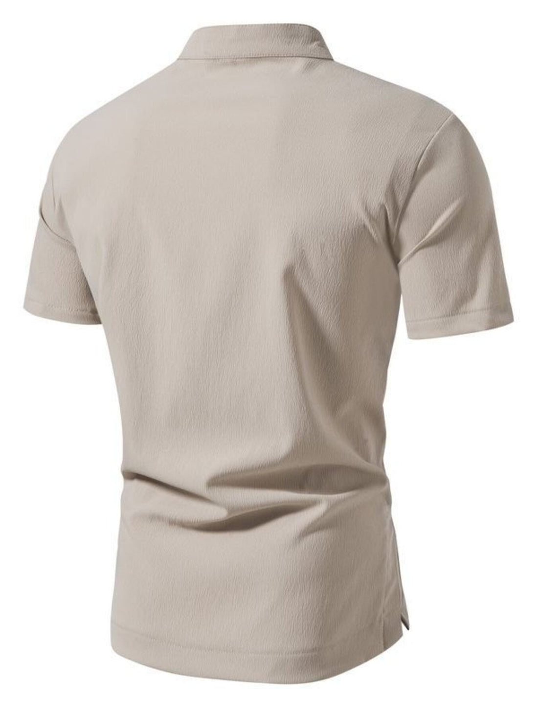 Men's Plus Size Button Detail Short Sleeve Shirt - cas7m