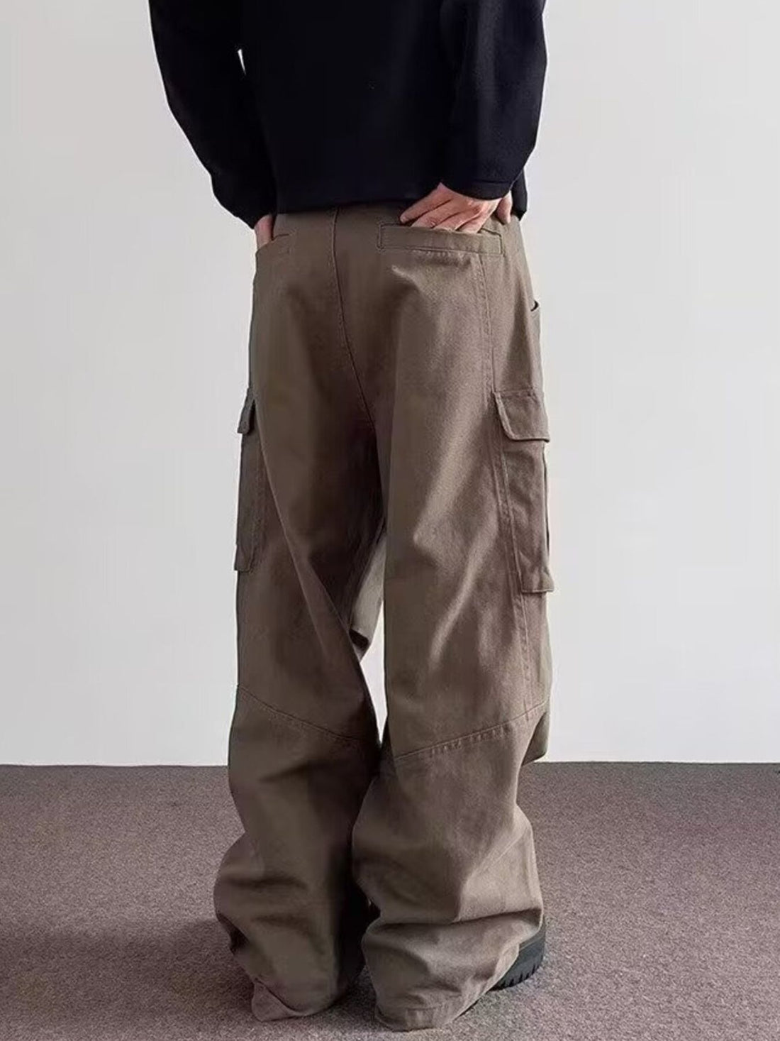 Men's Full Size Loose Fit Cargo Pants Plus Size - cas7m