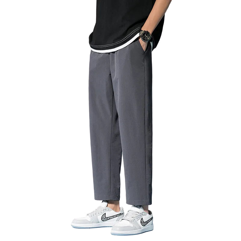 Mens Fashion Casual Solid Color Pants - cas7m