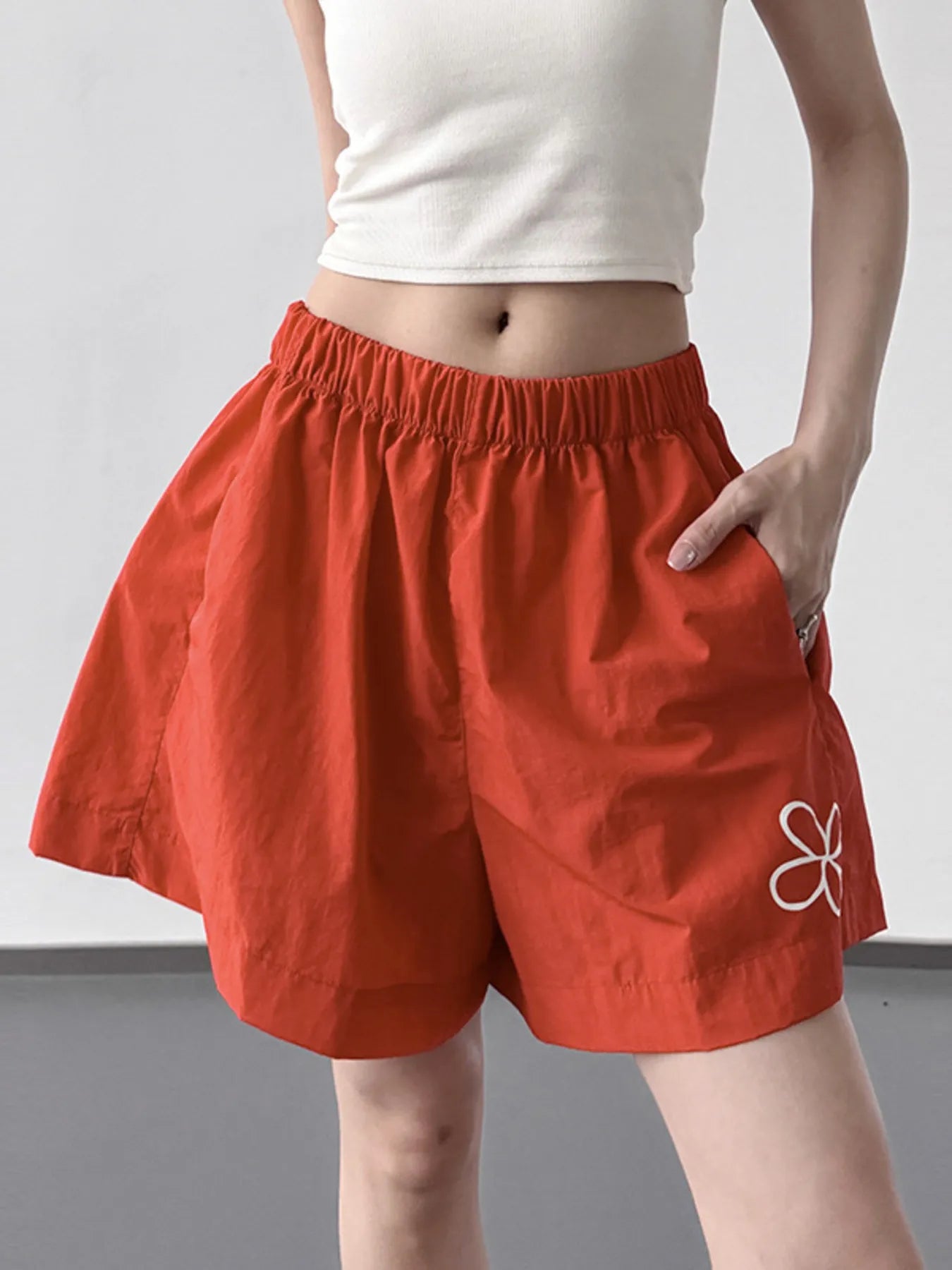 Elastic Waist Shorts - cas7m