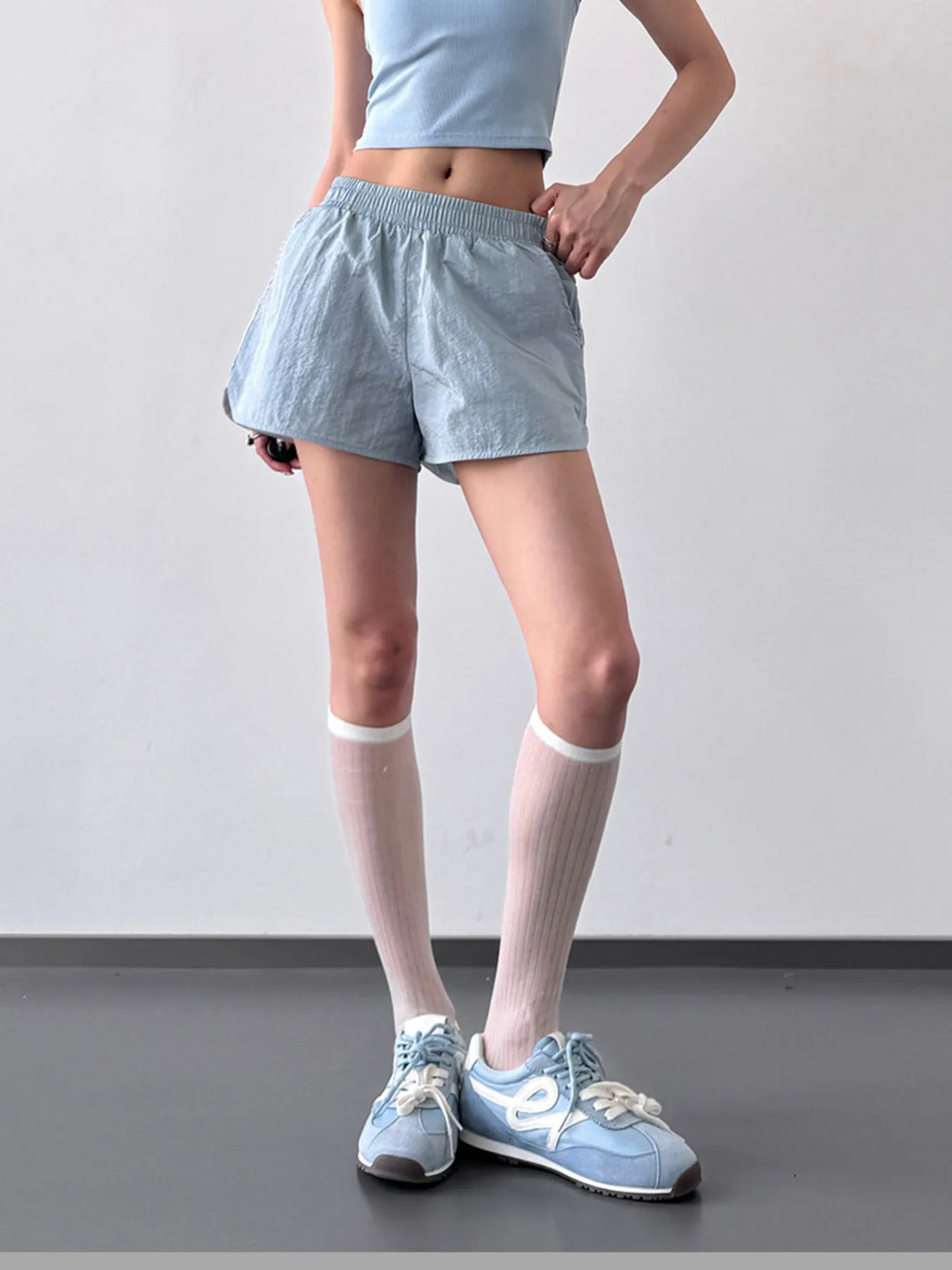 Elastic Waist Active Shorts - cas7m