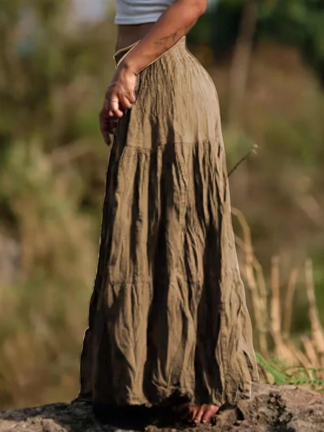 Tiered Maxi Skirt - cas7m