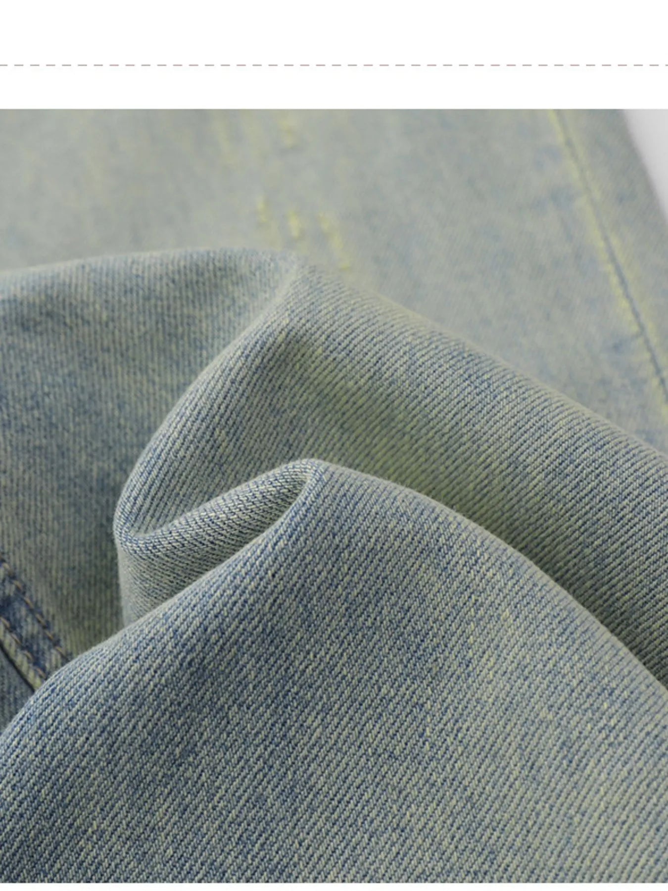 Men's Washed Straight Leg Jeans - cas7m