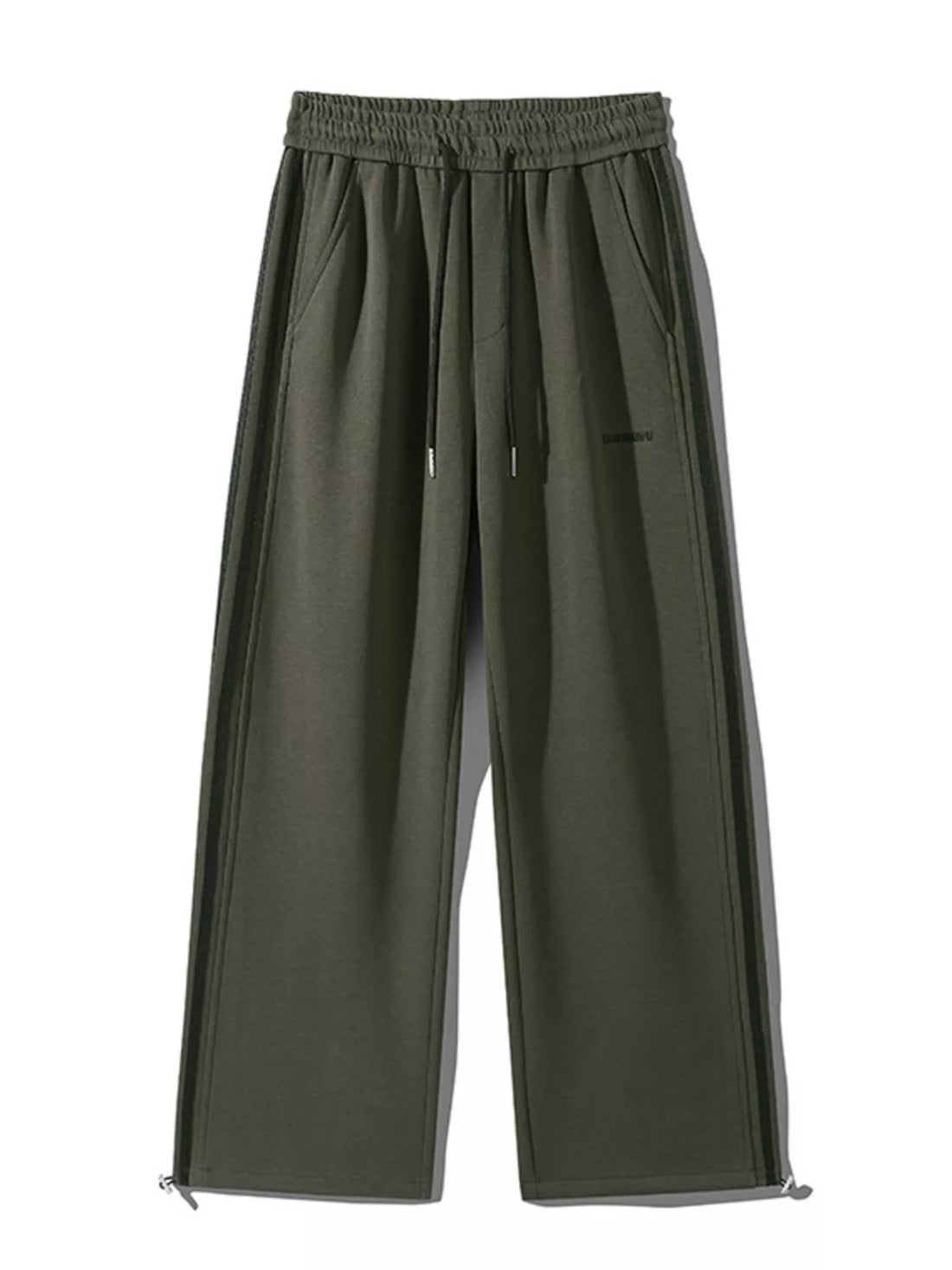 Men's Plus Size Casual Striped Wide Leg Sweatpants - cas7m
