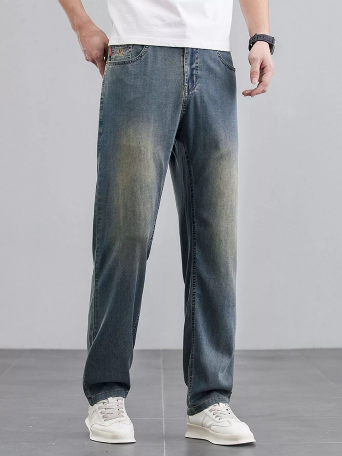 Men's Wide Leg Jeans - cas7m