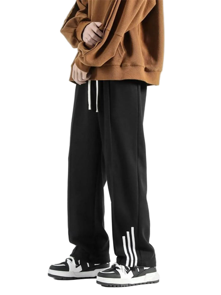 Men's Plus Size Drawstring Wide Leg Sweatpants - cas7m