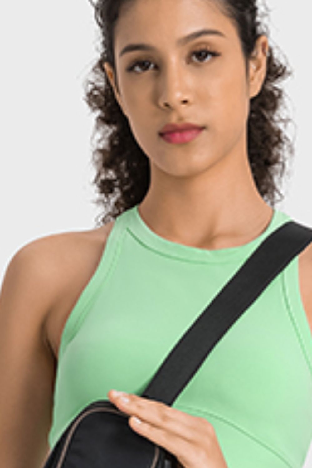 Millennia Racerback Cropped Sports Tank - cas7m