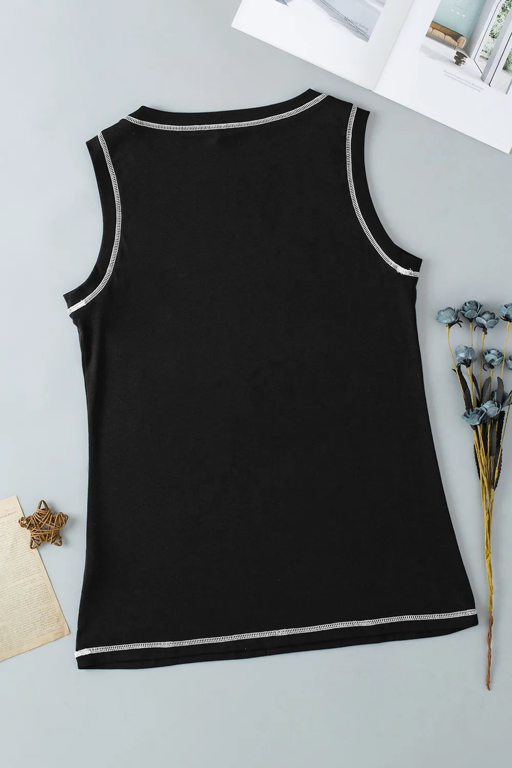 Leopard Round Neck Tank - cas7m
