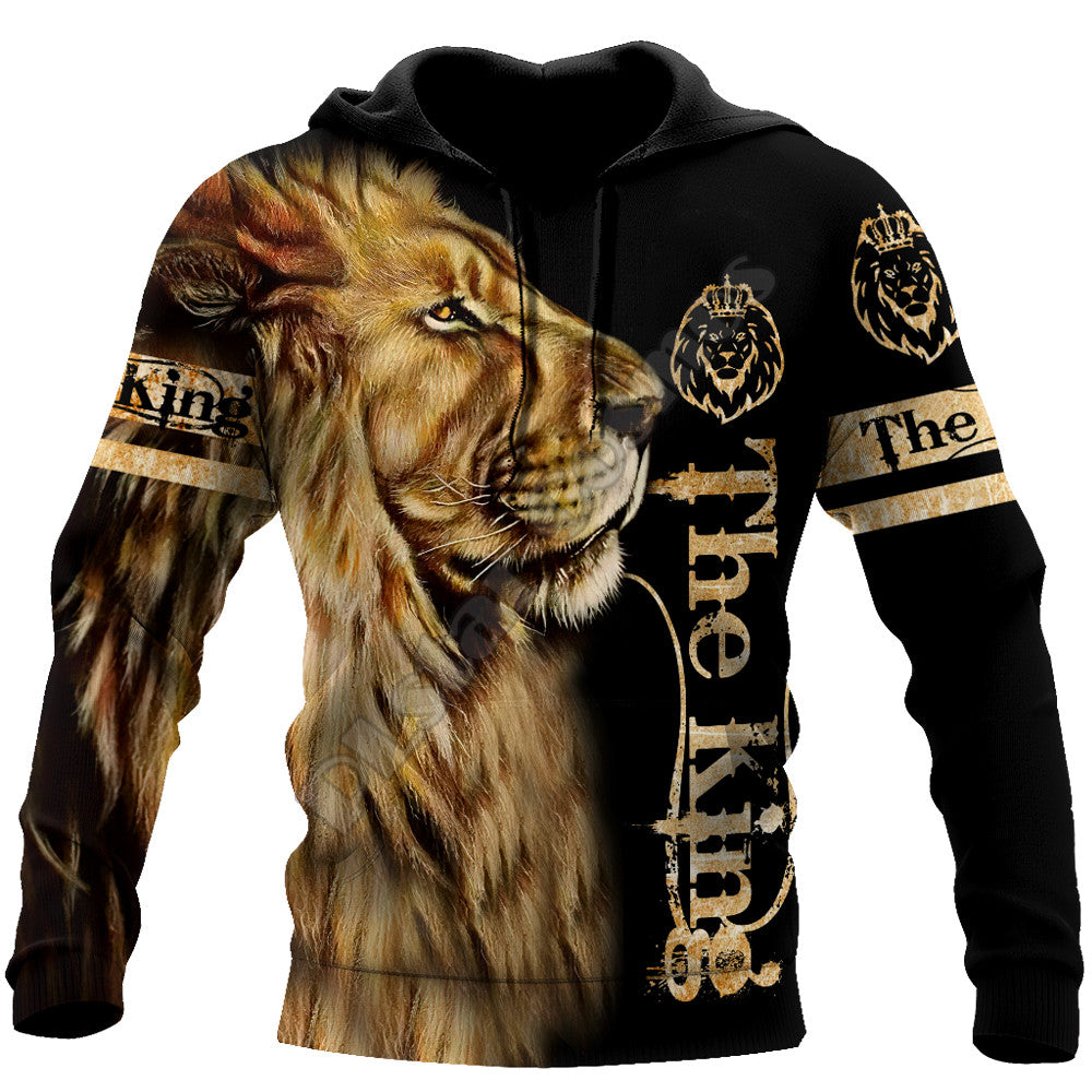 Animal Lion Men 3D Printed Sports Hoodie - cas7m