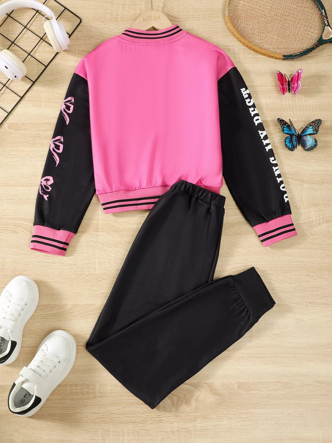 Children's Button Up Outerwear and Pants Set - cas7m