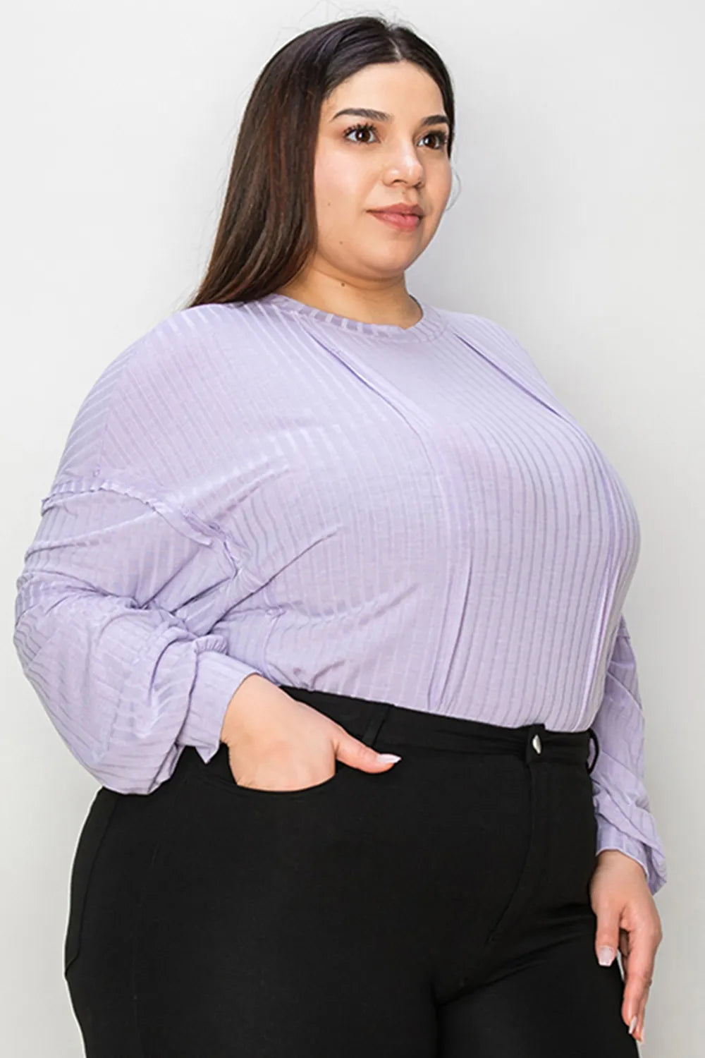 Basic Bae Full Size Ribbed Round Neck Long Sleeve T-Shirt - cas7m