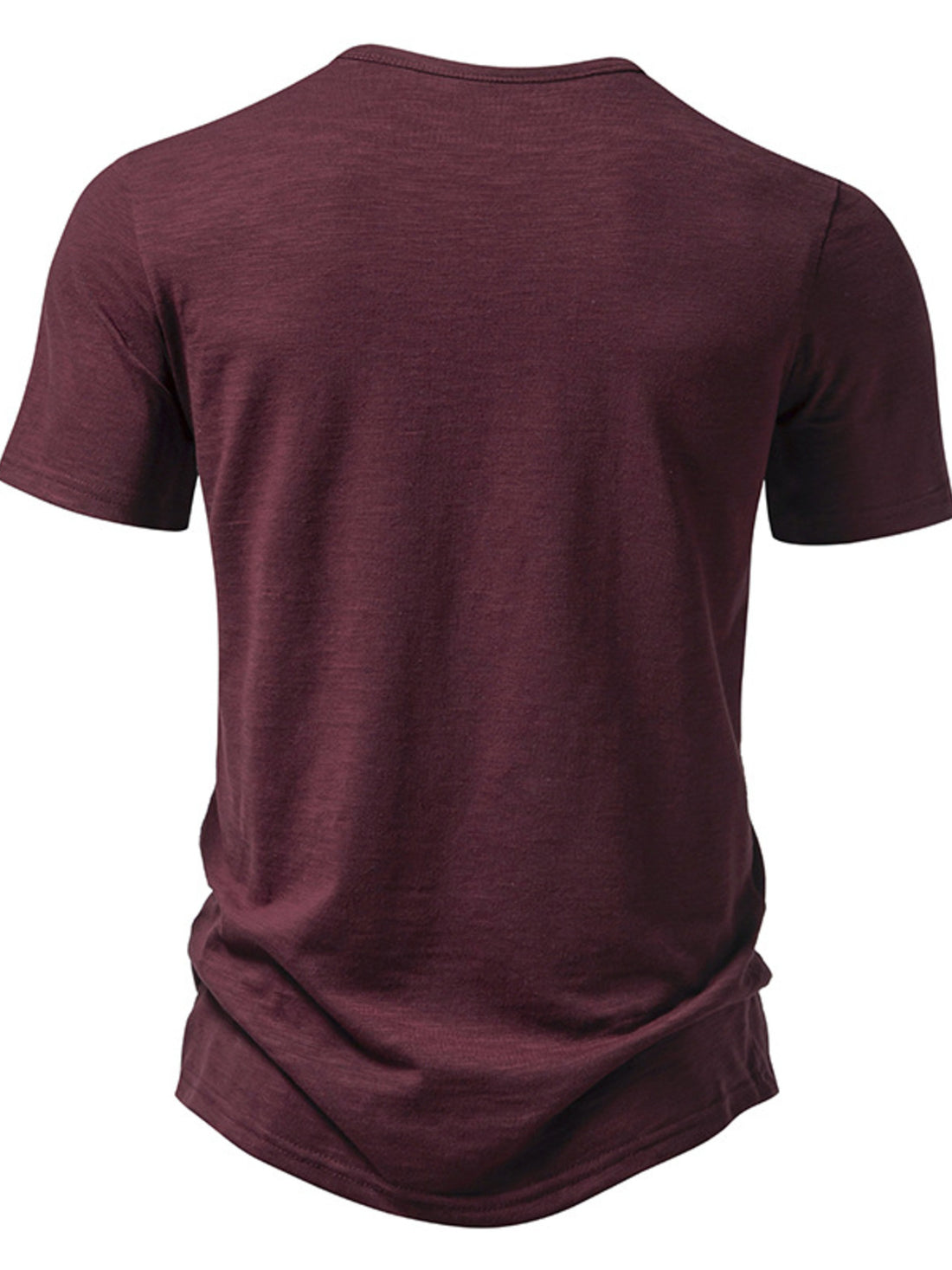 Men's Casual Button Detail T-Shirt - cas7m