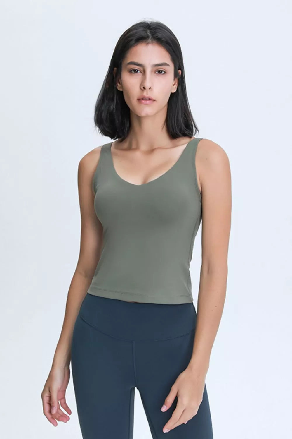 Millennia V Neck Active Tank - cas7m