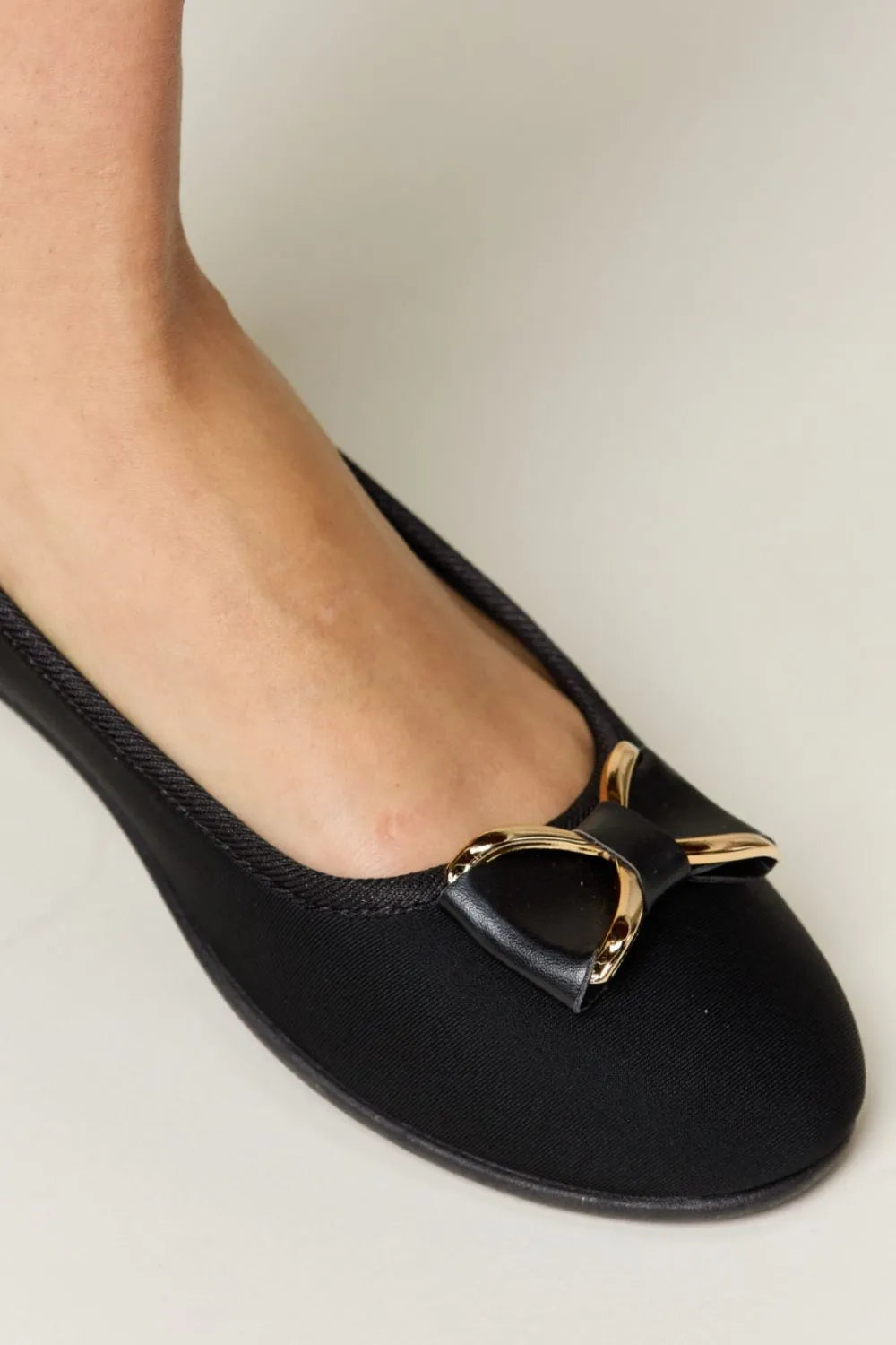 Forever Link Metal Buckle Flat Loafers - cas7m