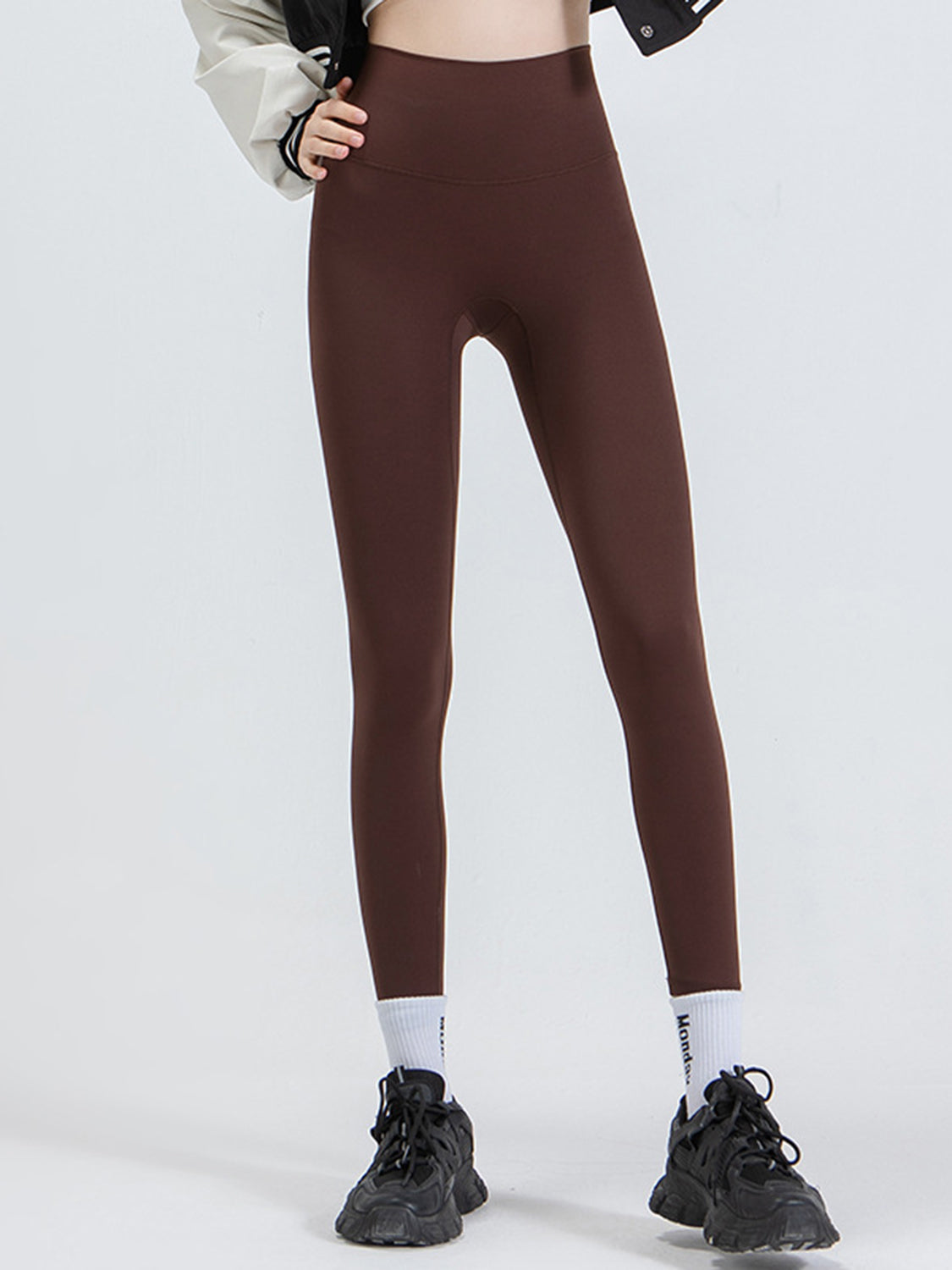 Ultra-Stretch Opaque Leggings - Comfy Nylon-Spandex Blend - cas7m
