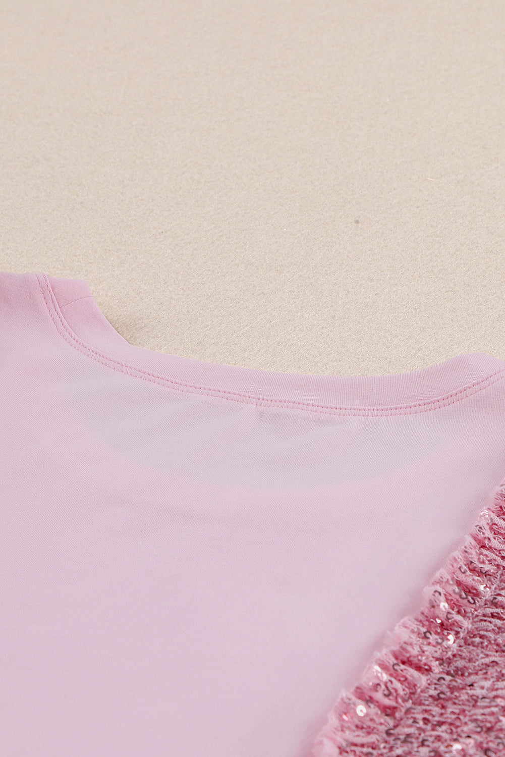 Sequin Round Neck Tank - cas7m