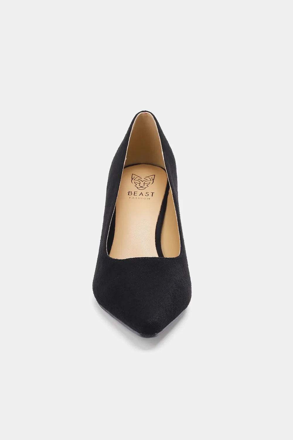 Beast Fashion Faux Suede Point Toe Pumps - cas7m