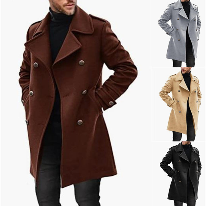 Woolen Men's Coat Autumn And Winter New Product Warm Padded Jacket - cas7m
