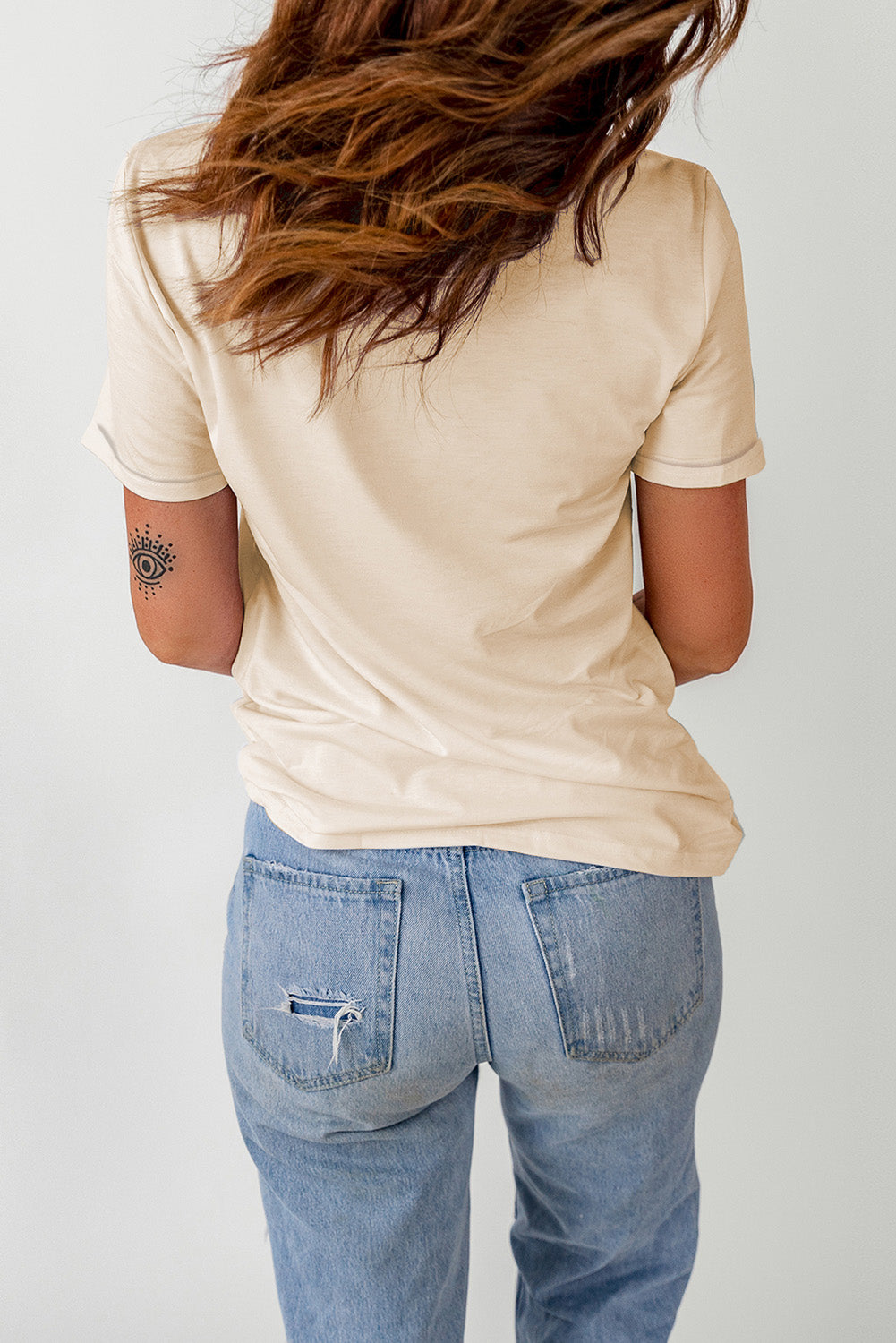 Pumpkin Graphic Round Neck T-Shirt - cas7m