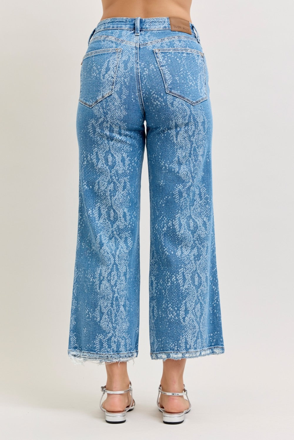 Judy Blue High Rise Ankle Wide Leg Jeans - cas7m