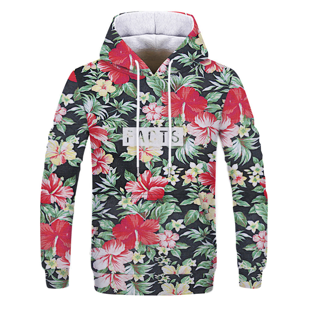 Flower and Bird 3D printed hoodie - cas7m