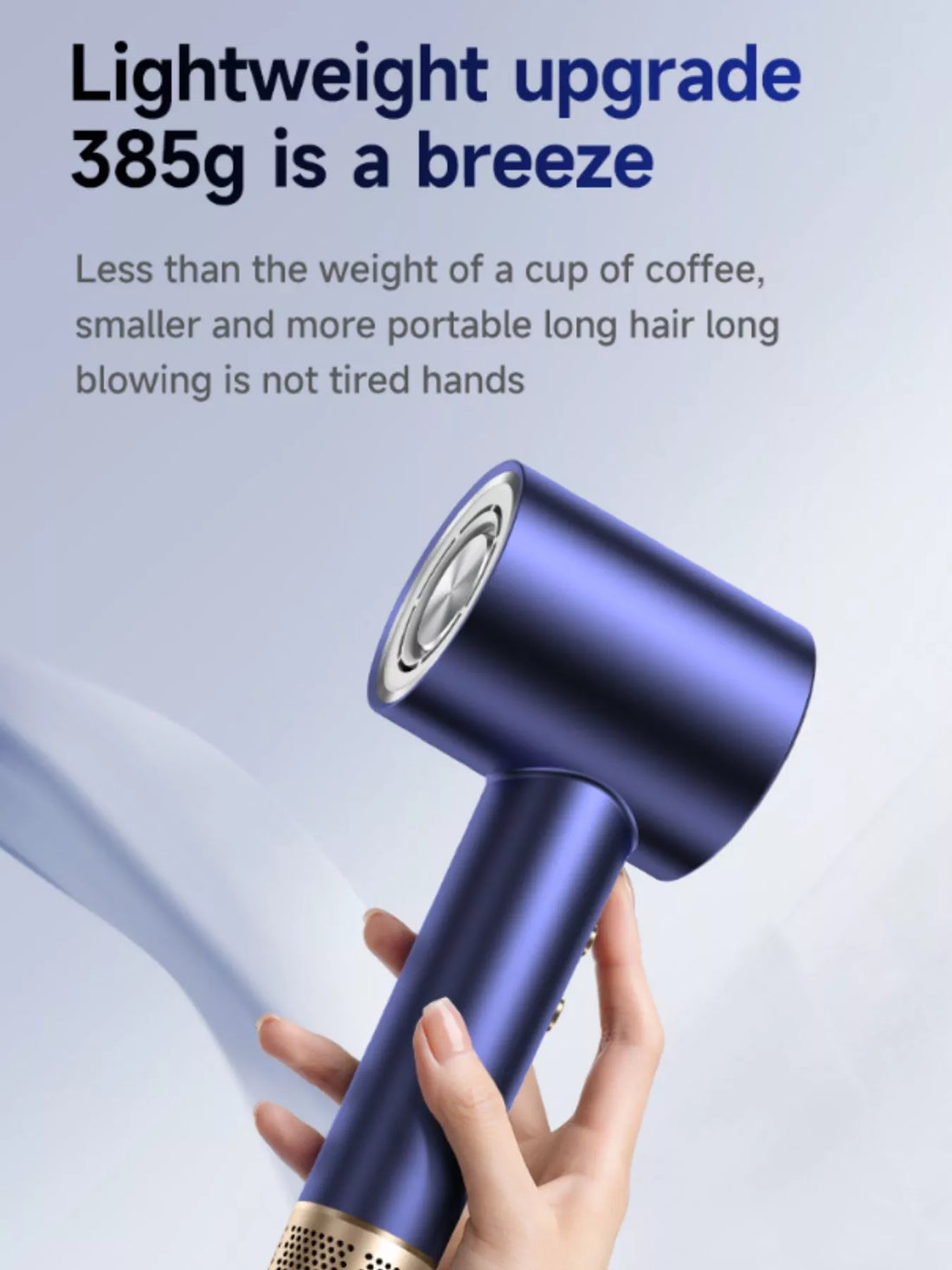 High-Speed Ionic Hair Dryer with Constant Temperature - cas7m