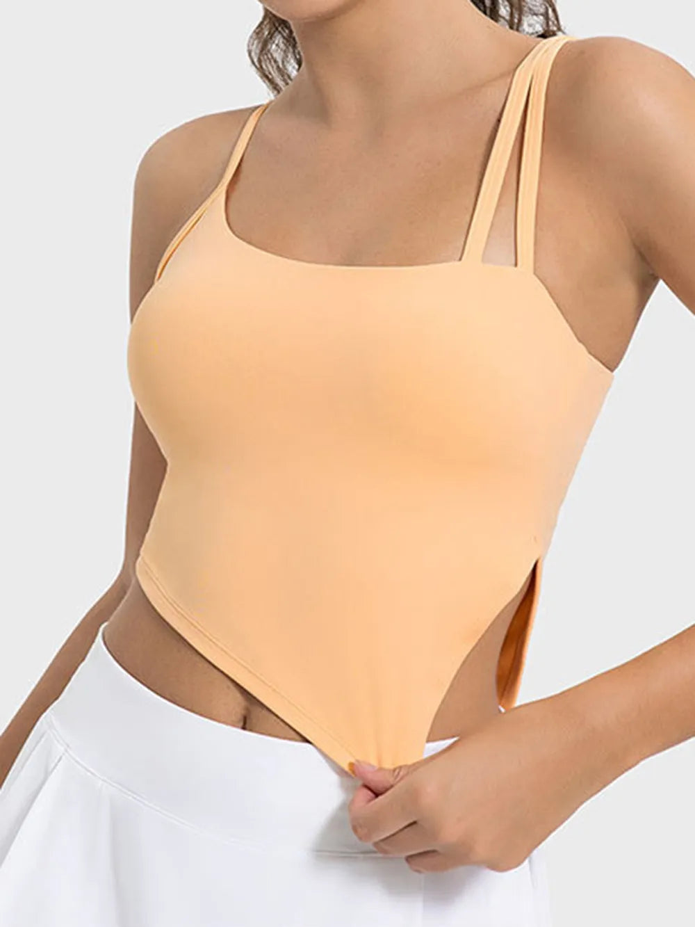 Millennia Slit Asymmetrical Neck Active Cami - cas7m