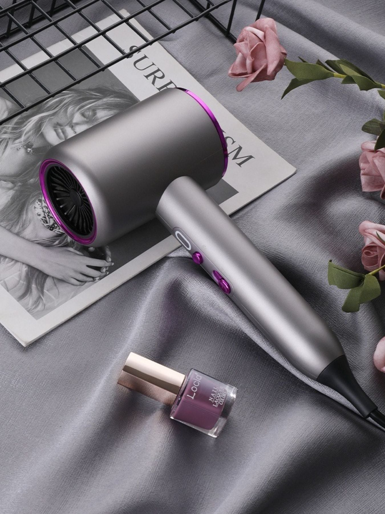 High-Speed Hair Dryer with Temperature Control - cas7m