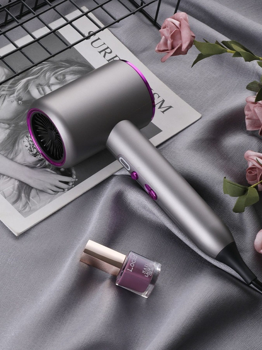 High-Speed Hair Dryer with Temperature Control - cas7m
