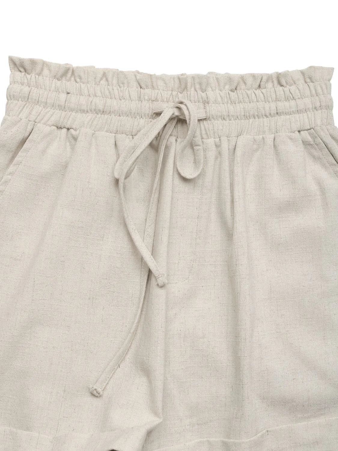 Frill Drawstring Shorts - cas7m